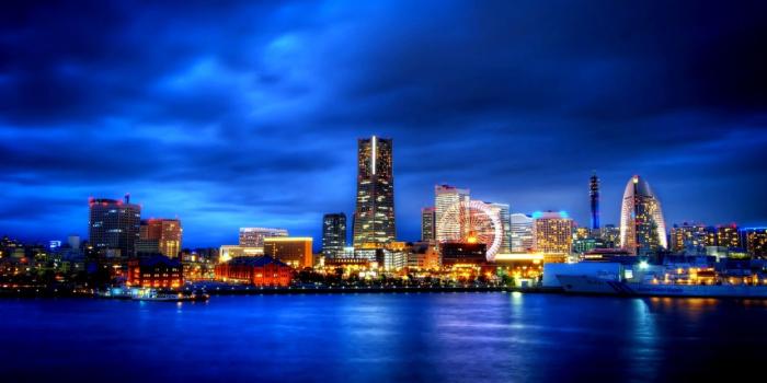 1244x700 City ocean landscape night blue sky travel world hd wallpaper