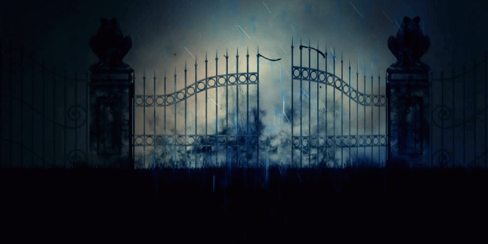 1920x1080 The Open Gates of Hell Under a Lightning Storm Motion Background -  Storyblocks Video