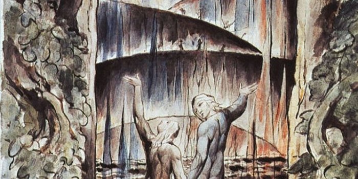 745x1080 Dante And Virgil At The Gates Of Hell Illustratio 1 - William Blake