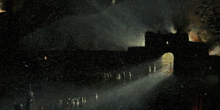 2560x1600 hell hieronymus bosch mythology classic art gloomy arches Wallpaper