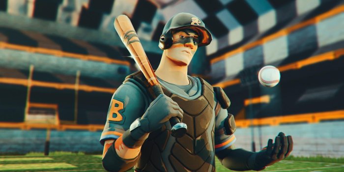 1920x1080 Slugger baseball skin render [Blender] : FortNiteBR