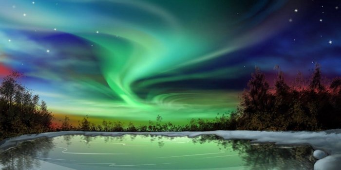 1600x900 Free download northern lights landscapes [1600x900] for your Desktop