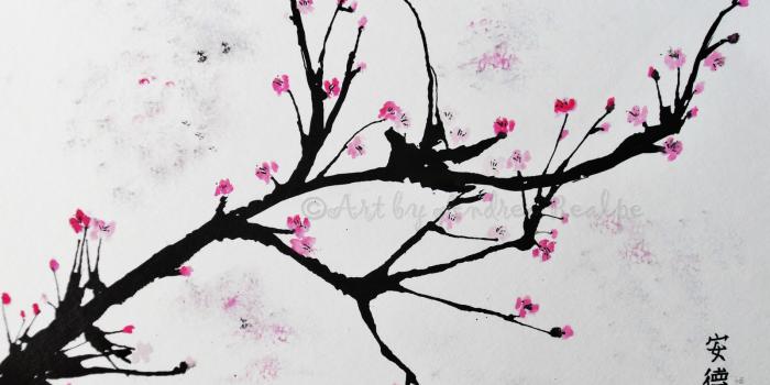 1600x1195 Cherry Blossom Drawing Wallpaper at PaintingValley.com | Explore