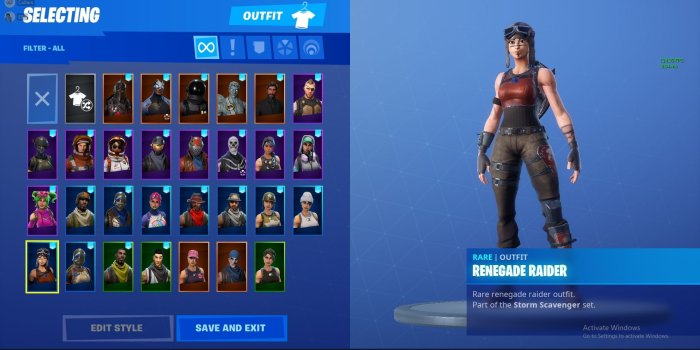 1920x1080 Selling - Stacked Fortnite account (Renegade Raider, OG Skull