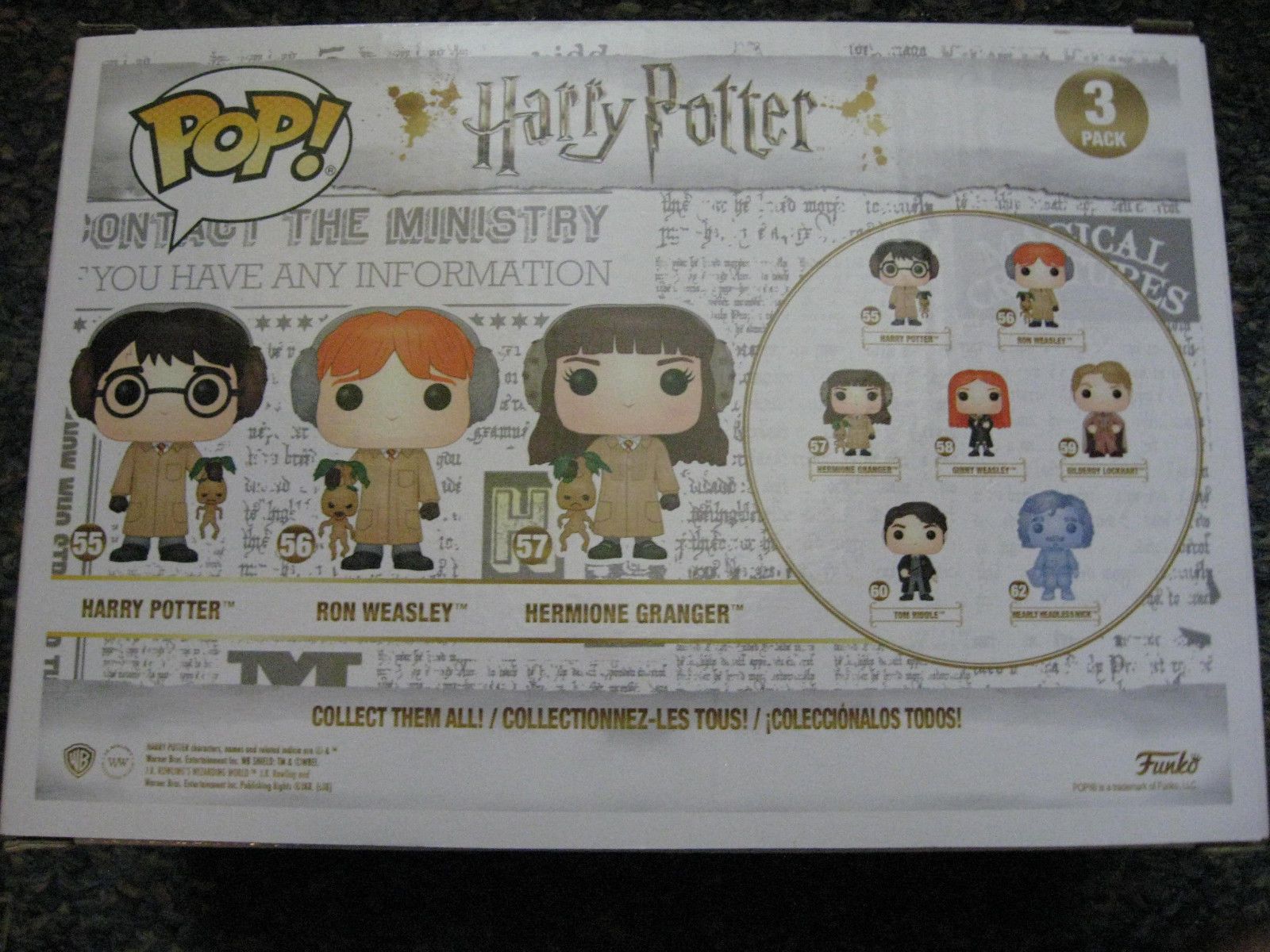 1600x1200 Funko Pop Movies Barnes & Noble Harry Potter Ron Weasley Hermione Granger 3  Pack