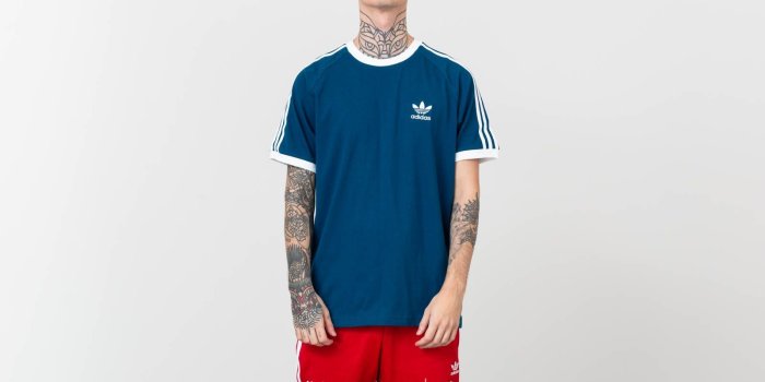 1600x900 adidas 3-Stripes Tee Legend Marine | Footshop