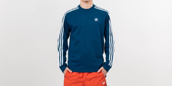 1600x900 adidas 3-Stripes Tee Legend Marine | Footshop