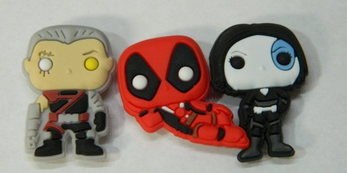 2048x1536 Trio Set PVC Plastic Lapel Pins - Iconic Deadpool, Cable & Domino Pins -  Marvel Comic Deadpool Movie Crew Lapel Pins - All Three Per Order