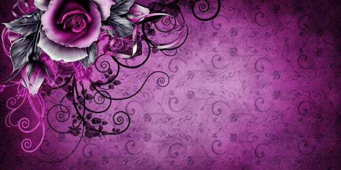1920x1080 Vintage Purple Rose HD Wallpaper | Background Image | 1920x1080 | ID