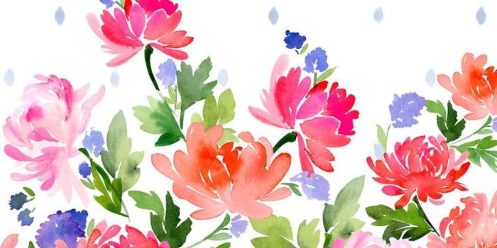 1368x855 Watercolor Flowers Wallpapers