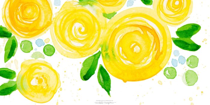 1920x1080 Watercolor Floral Wallpaper - Watercolor Floral Desktop Background