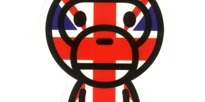 1111x1111 1228 Baby Milo Union Jack UK Royal 8x6 cm, decal sticker | ##TaLiban