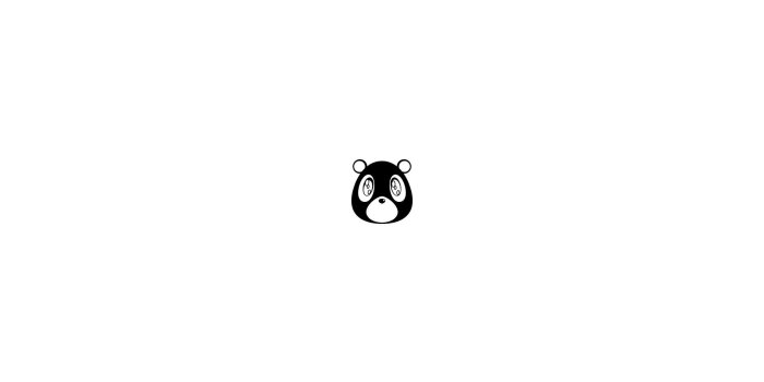 1920x1080 I made a simple Dropout bear wallpaper in black & white for y'all