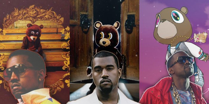 1920x1080 I made a wallpaper of the College Dropout trilogy, hope you guys