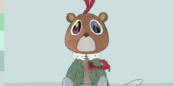 3200x3700 Dropout Bear if he was featured on 808s & Heartbreak @tesawv : Kanye