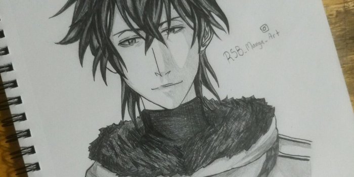 1364x1420 I did a little sketch of Yuno from Black Clover. I gotta say im