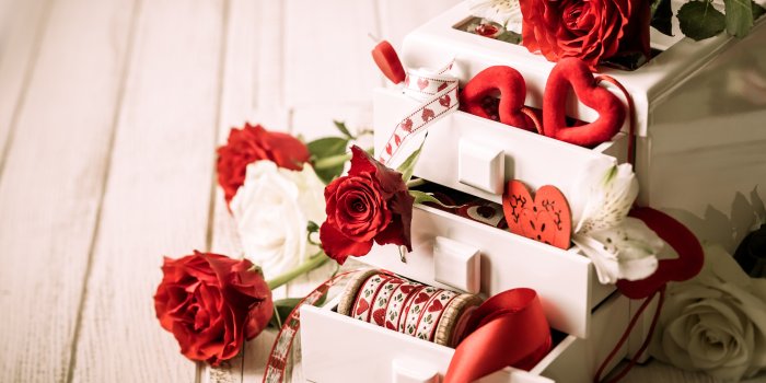 5464x3675 romantic, #love, #heart, #valentines Day, #ribbon, - Rose And Heart