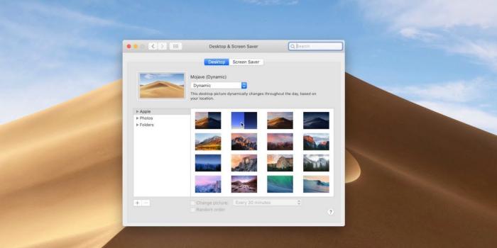 1280x720 macOS Mojave New Dynamic Wallpaper Released!