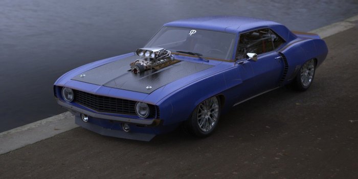 1332x850 Wallpaper Auto, Machine, Camaro, Camaro SS, Rendering, Concept Art