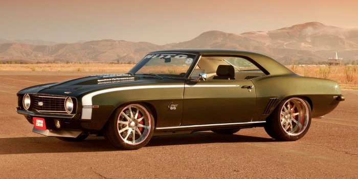 1366x768 1969 Camaro Ss Wallpapers Desktop Background