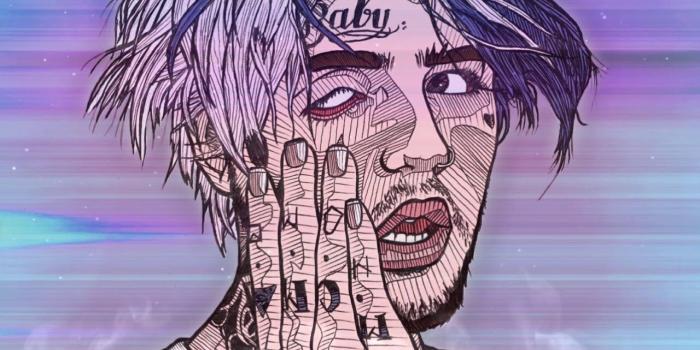 1280x720 Wallpaper Engine [no Sound] - Lil Peep Cartoon Drawing (#519813