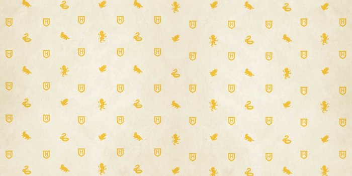 1781x1399 Hufflepuff Hardcover Ruled Journal - Harry Potter Repeating Pattern