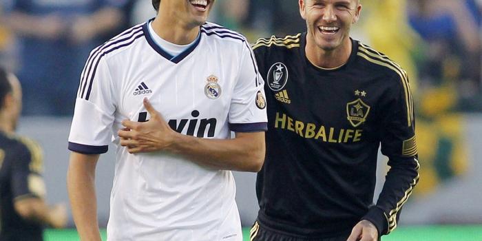 1600x1000 Download wallpaper Ricardo Kaka, David Beckham, Real Madrid, LA