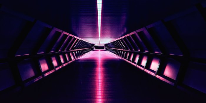 1280x720 Wallpaper Synthwave, Retro, Electronic music, Neon, Architecture