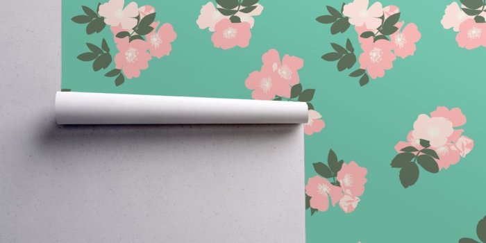 1024x1024 Wild Roses in Dark Mint // Vintage-inspired modern floral print for