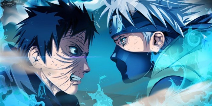 1280x720 Kakashi vs Obito (AMV) - Black and Blue