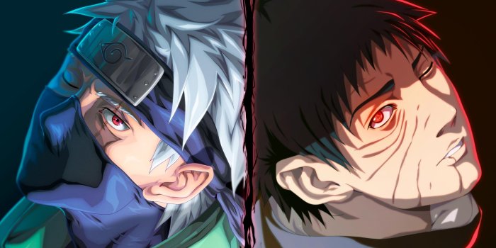 2560x1440 Naruto Shippuden - Kakashi Hatake & Obito Uchiha HD wallpaper download