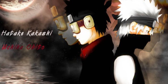 1024x768 Kakashi Sharingan VS Obito Sharingan - Manga Wallpaper - Wallpapers