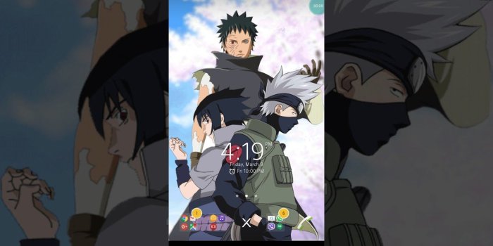 1280x720 Kakashi+Obito+Sasuke combo live wallpaper
