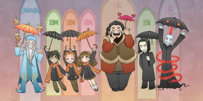 1600x1216 Harry Potter favourites by SilverArtist1