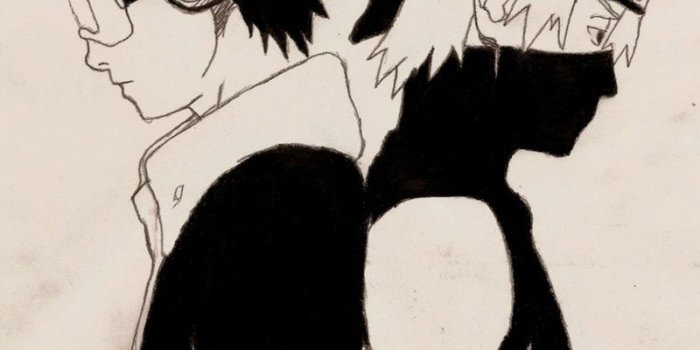 800x1015 Obito and Kakashi (ver.2) : Naruto