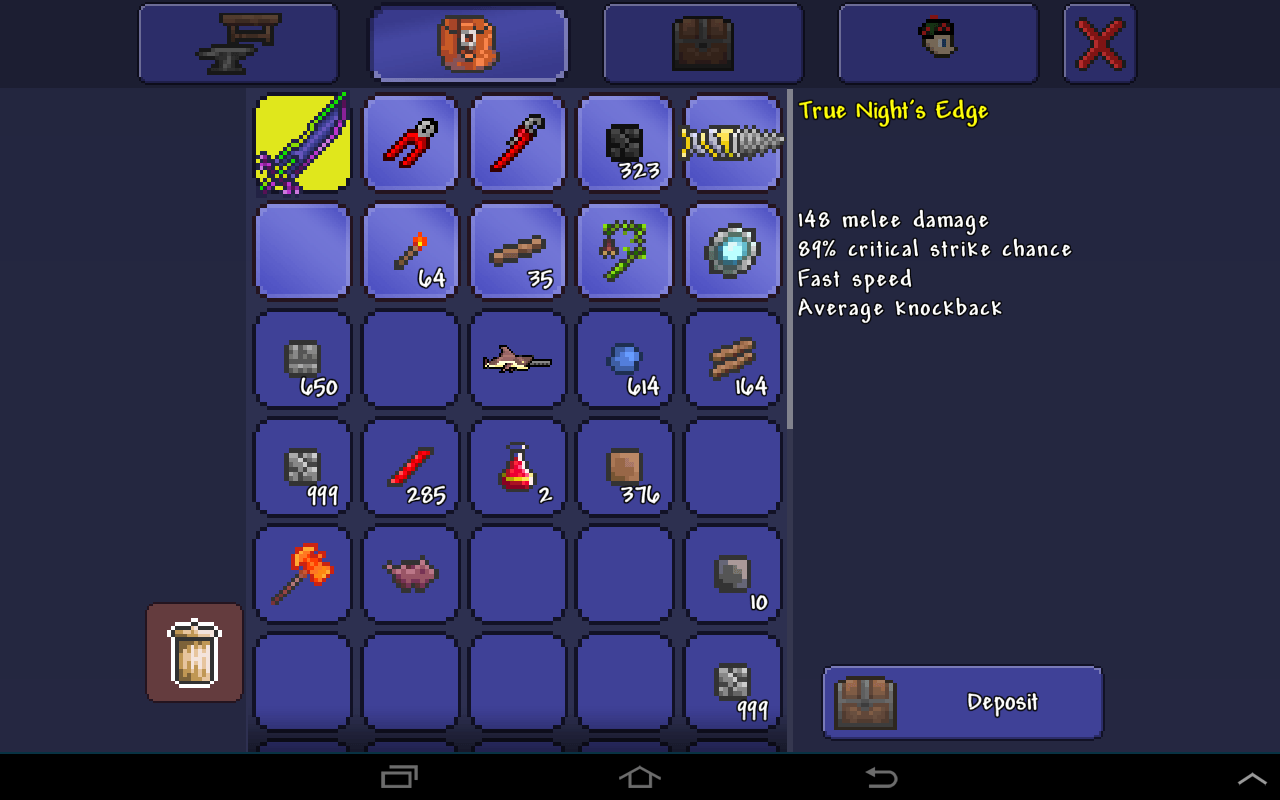 1280x800 Mobile] Ummm...Quite an OP True Night's Edge I've got here : Terraria