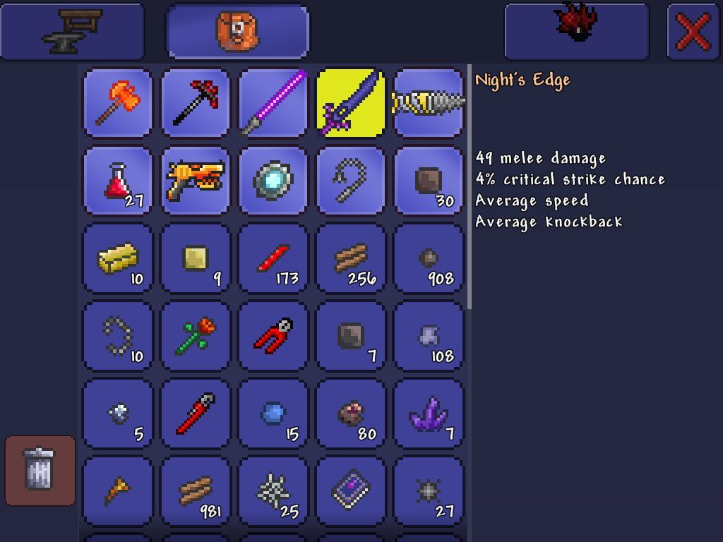 1024x768 Nights edge terraria 49 melee damage | Minecraft skins | Minecraft