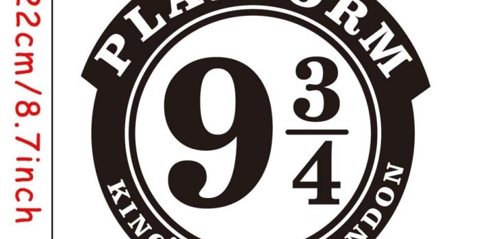 930x930 US $1.44 24% OFF|Creative Harry Potter Platform 9 3/4 Vinyl Door Decal  Cartoon Wall Sticker For Living Room Removable Wallpaper For Kids Wall  Art-in