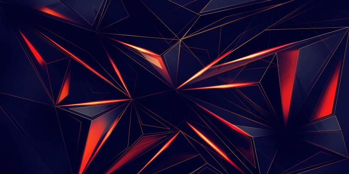 3840x2160 Red and blue digital wallpaper, abstract, digital art, 3D Abstract