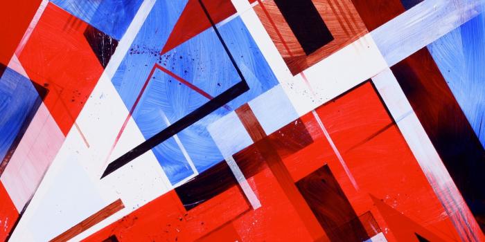 1920x1200 Red, White and Blue Abstract Shapes widescreen wallpaper | Wide