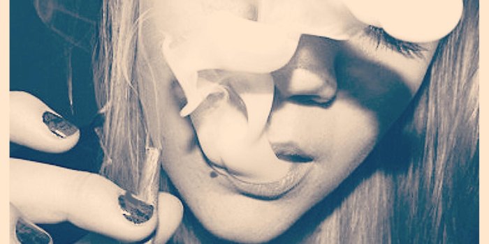 1936x1936 Sexy girl with weed wallpaper