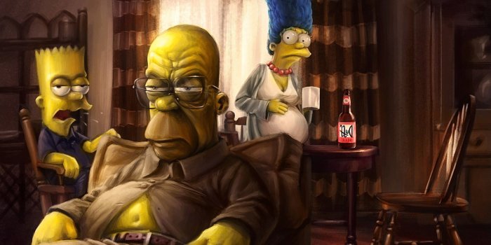 2560x1440 Breaking Bad, TV, The Simpsons, Artwork, Marge Simpson, Homer
