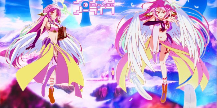 1920x1080 Download wallpaper from anime No Game No Life with tags: Shiro, Sora