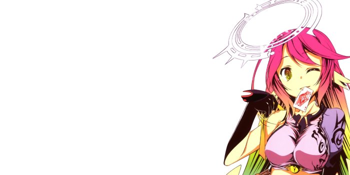 2560x1600 Download 2560x1600 No Game No Life, Jibril, Wink, Pink Hair