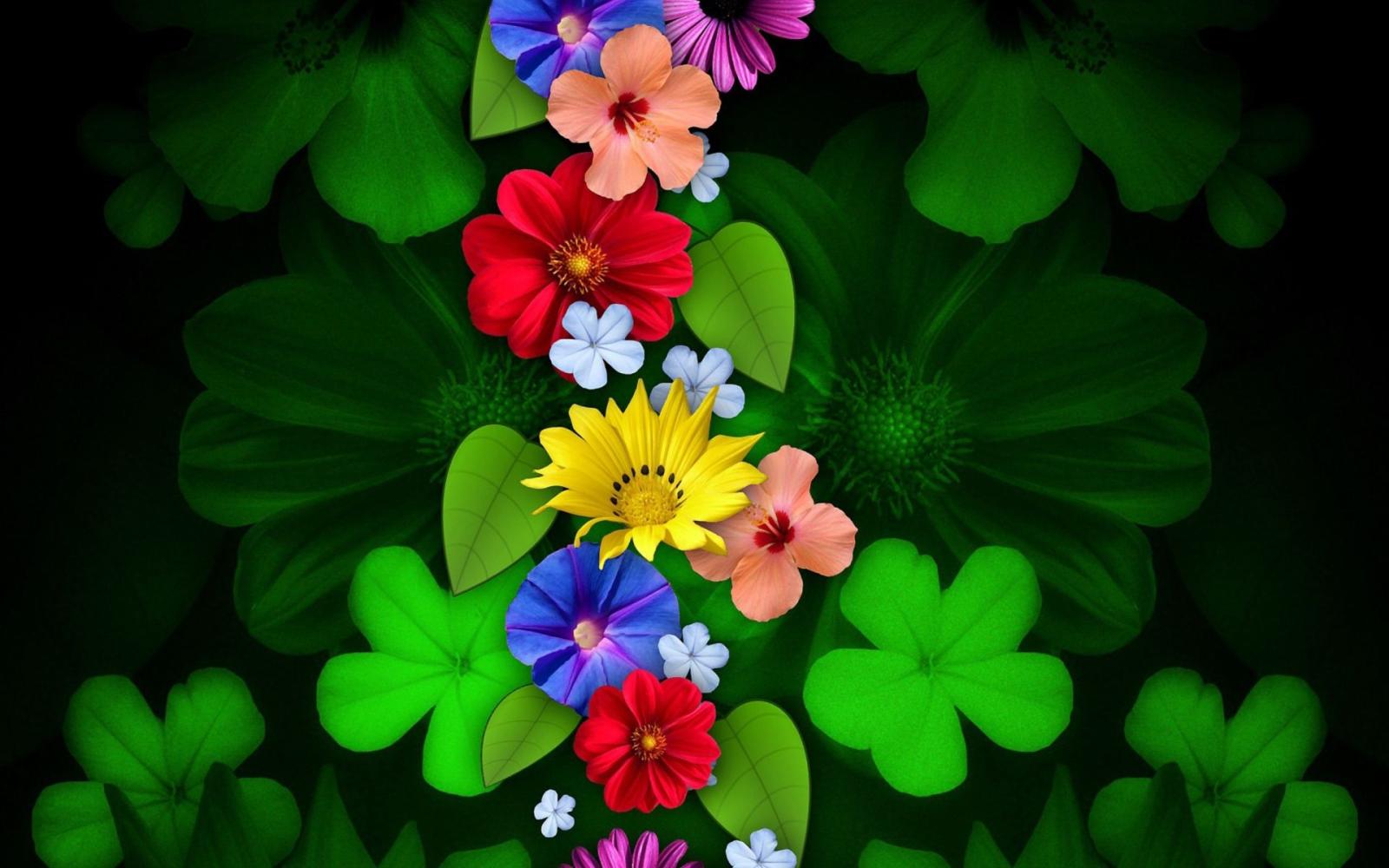 1920x1200 Colorful Flowers HD Wallpaper | Background Image | 1920x1200 | ID