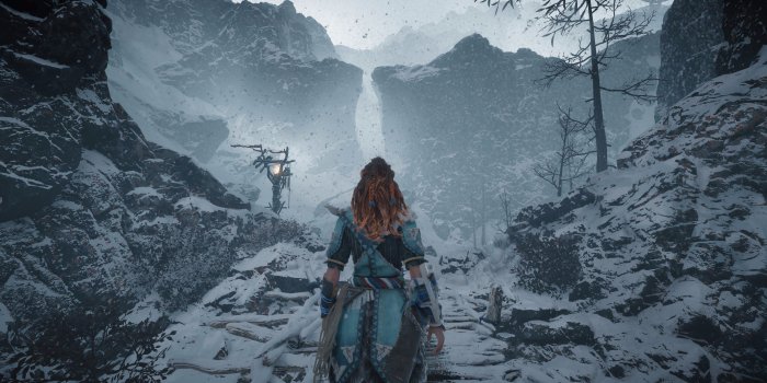 3840x2160 3840x2160 px Horizon: Zero Dawn mountains snow video games High