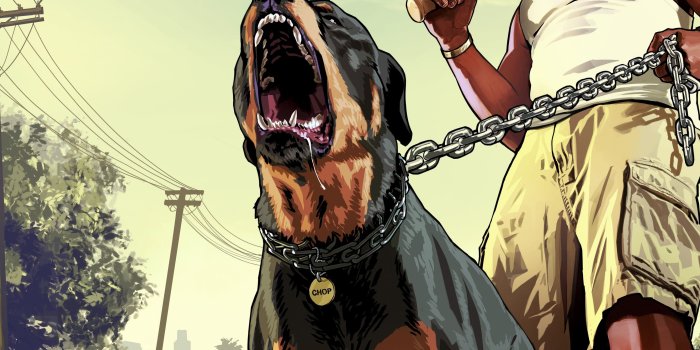 2932x2932 2932x2932 Gta 5 Franklin With Chop Rottweiler 8k Ipad Pro Retina