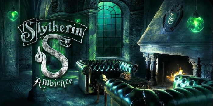 1280x720 Slytherin Common Room Ambience | Harry Potter Hogwarts ASMR Animated Video  | Relax, Study