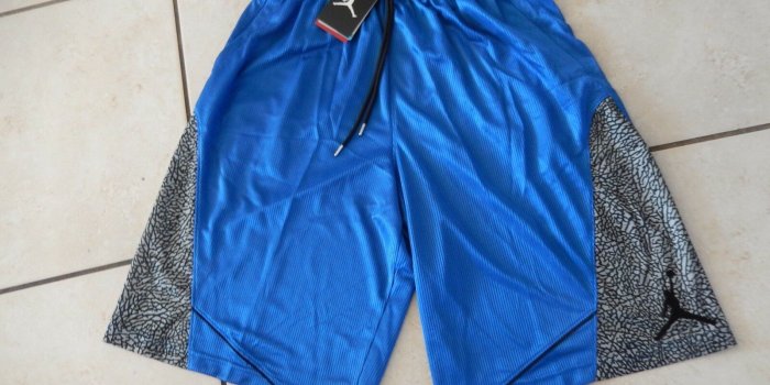 1600x1200 NIKE AIR JORDAN FLY ELEPHANT PRINT SHORTS BLUE-GREY-BLACK SZ M [589346-432]