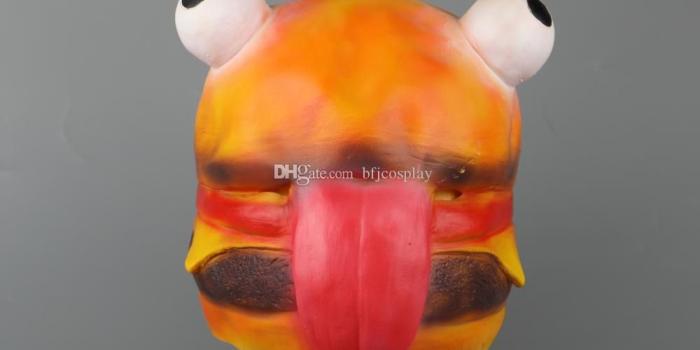 1000x1000 Game Fortniter Beef Boss Mask Cosplay Durr Burger Masks Adult Latex Full  Face Helmet Halloween Party Props